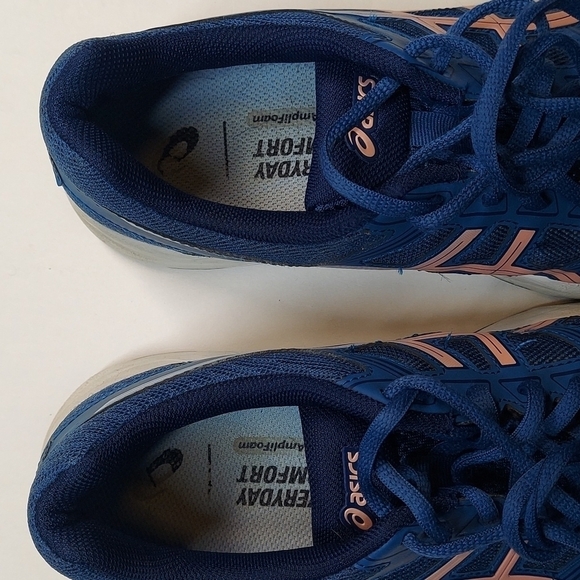 Asics GEL Contend 4 Navy Blue Pink Running Shoes Women's Size 7 - Picture 6 of 7